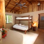 laxurious cabin with comfortable beds, large windows and attached bath