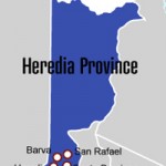 map of heredia province
